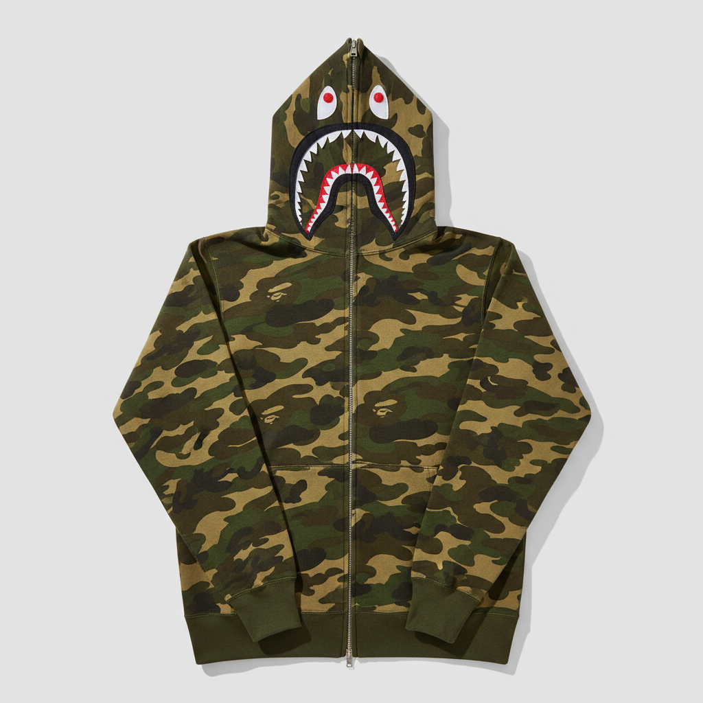 BAPE 1st Camo Shark Full Zip Hoodie