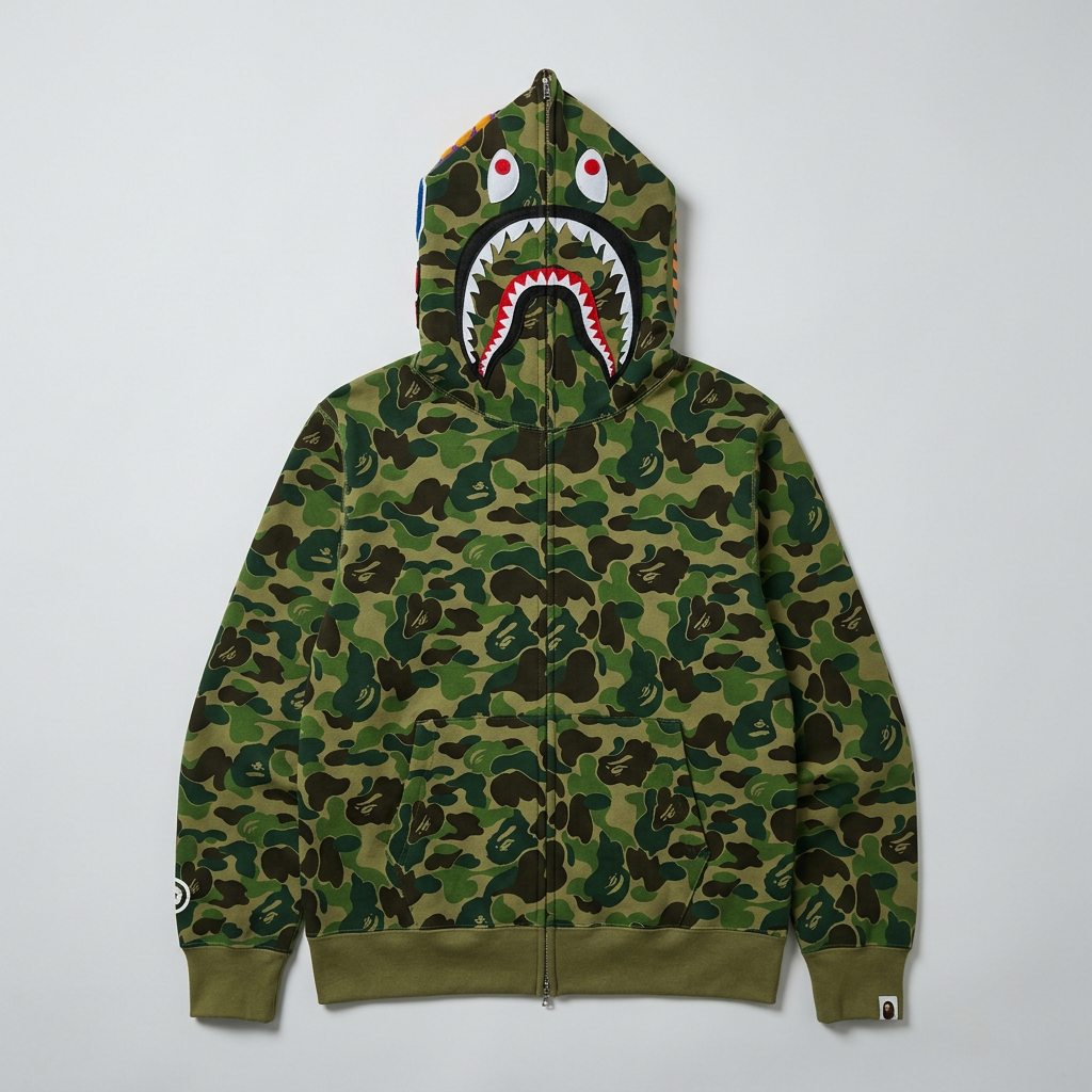 ABC Camo Shark Full Zip Hoodie