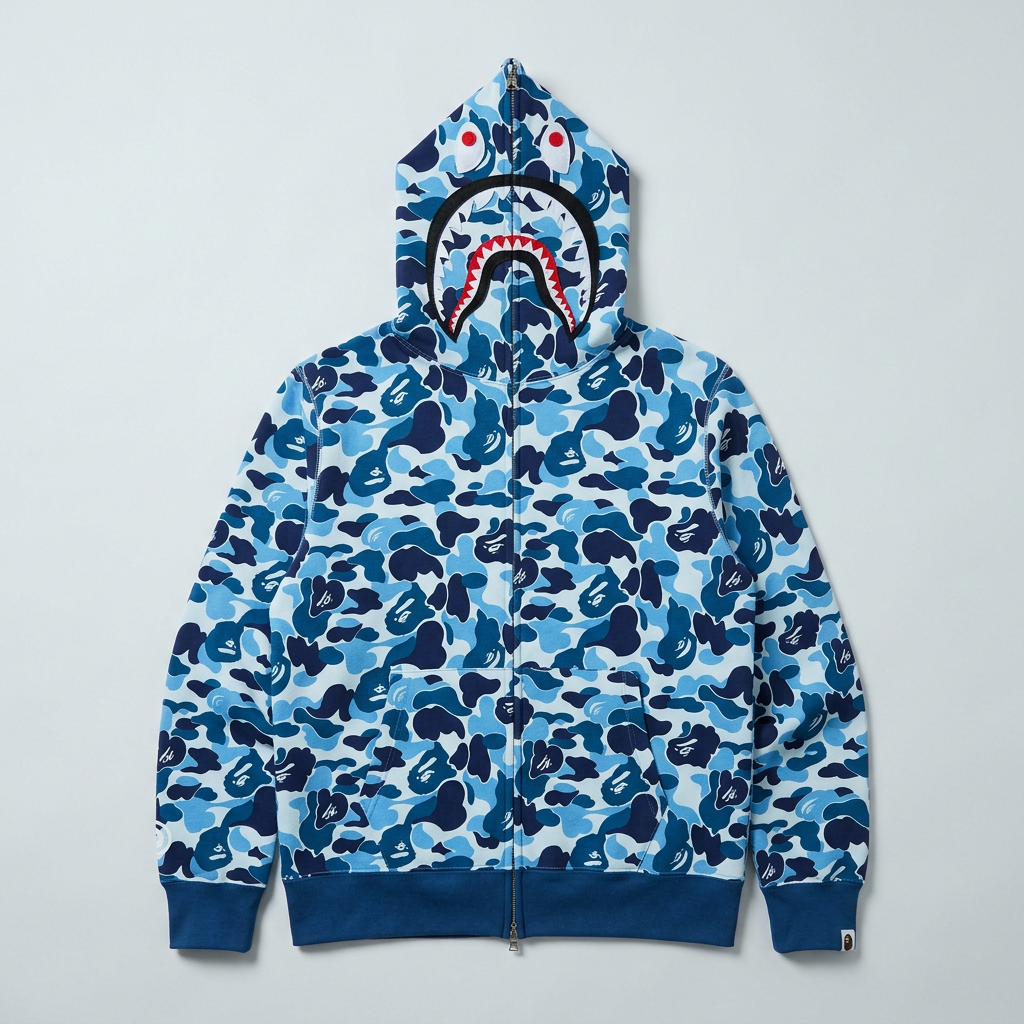 ABC Camo Shark Full Zip Hoodie