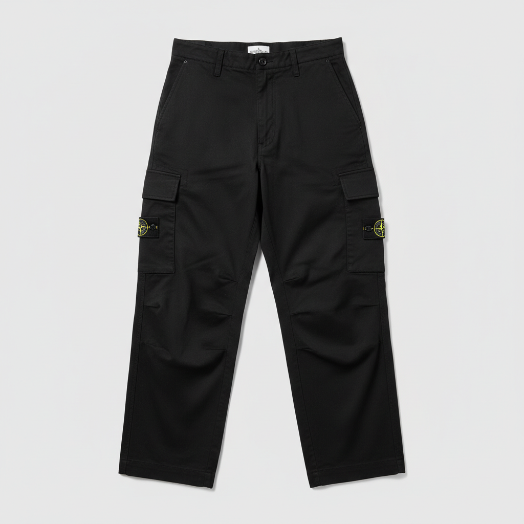 Stone Island Black Cargo Pants