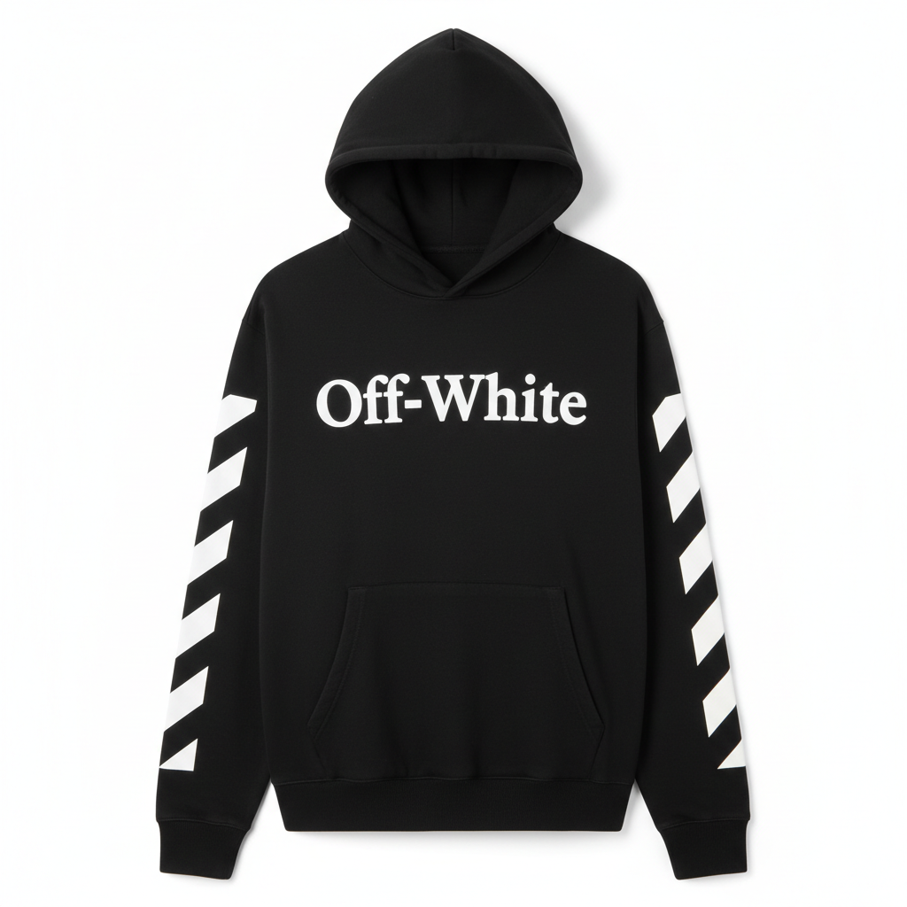 Off-White Diagonal Stripes Hoodie