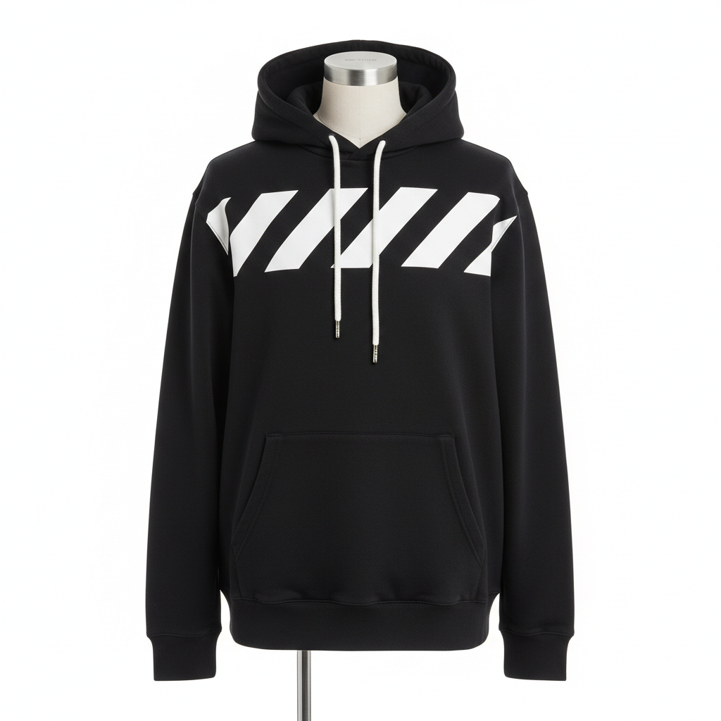 Off-White Diagonal Stripes Hoodie