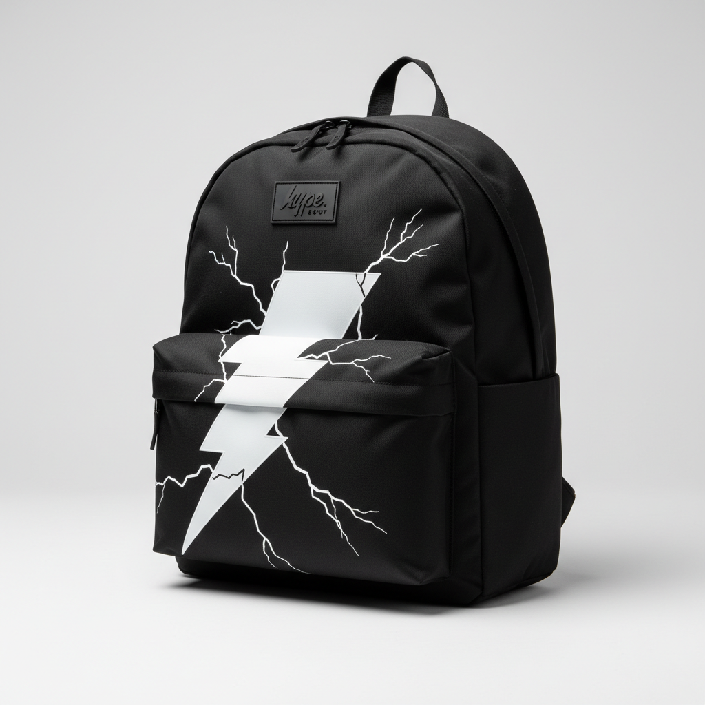 Hype Boys Black Lightning Iconic Backpack