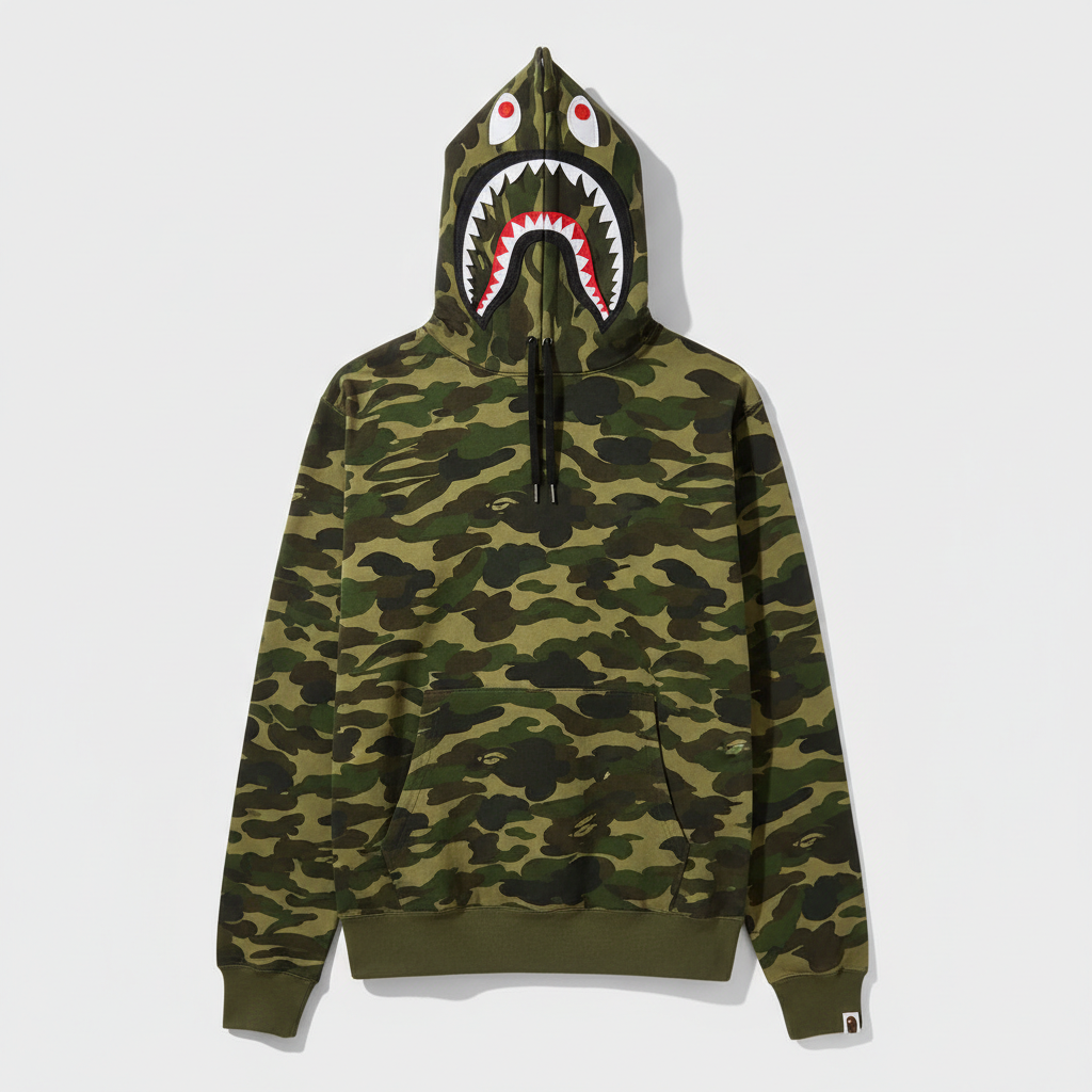 BAPE Camo Shark Full Zip Hoodie