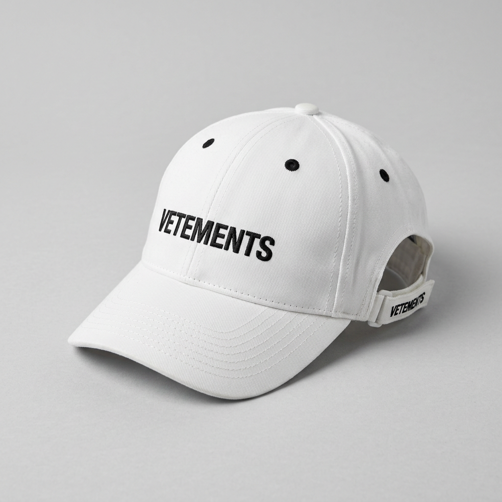 White Iconic Logo Cap