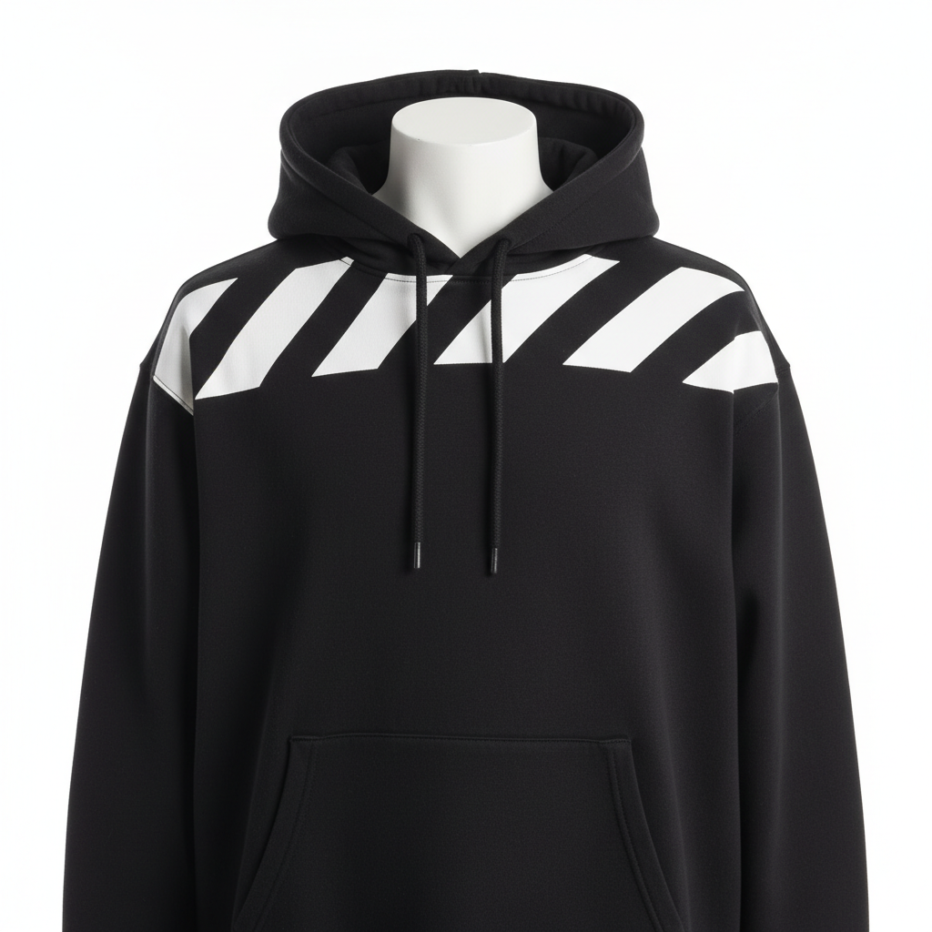 Off-White Diagonal Stripes Hoodie thumbnail 3
