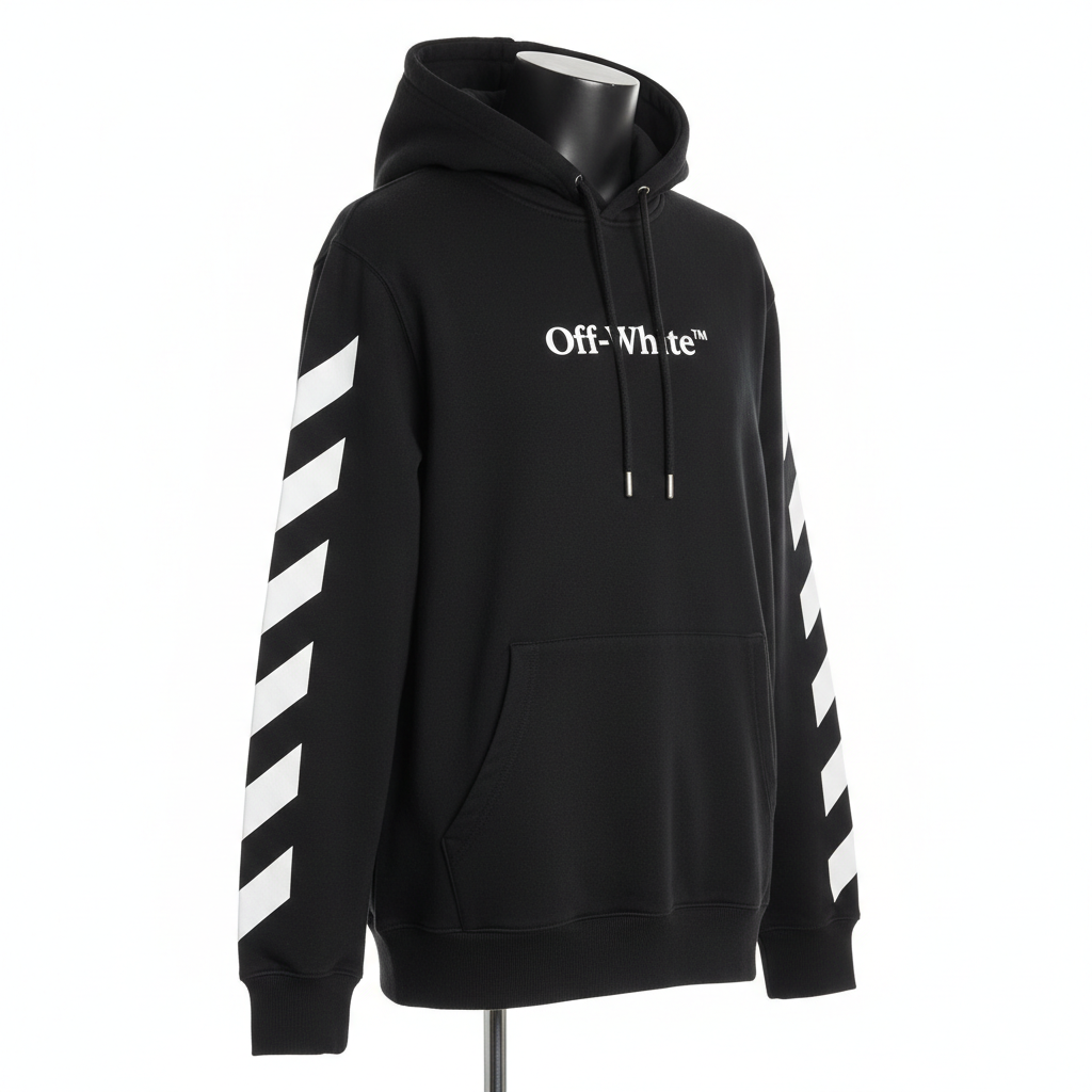 Off-White Diagonal Stripes Hoodie thumbnail 3