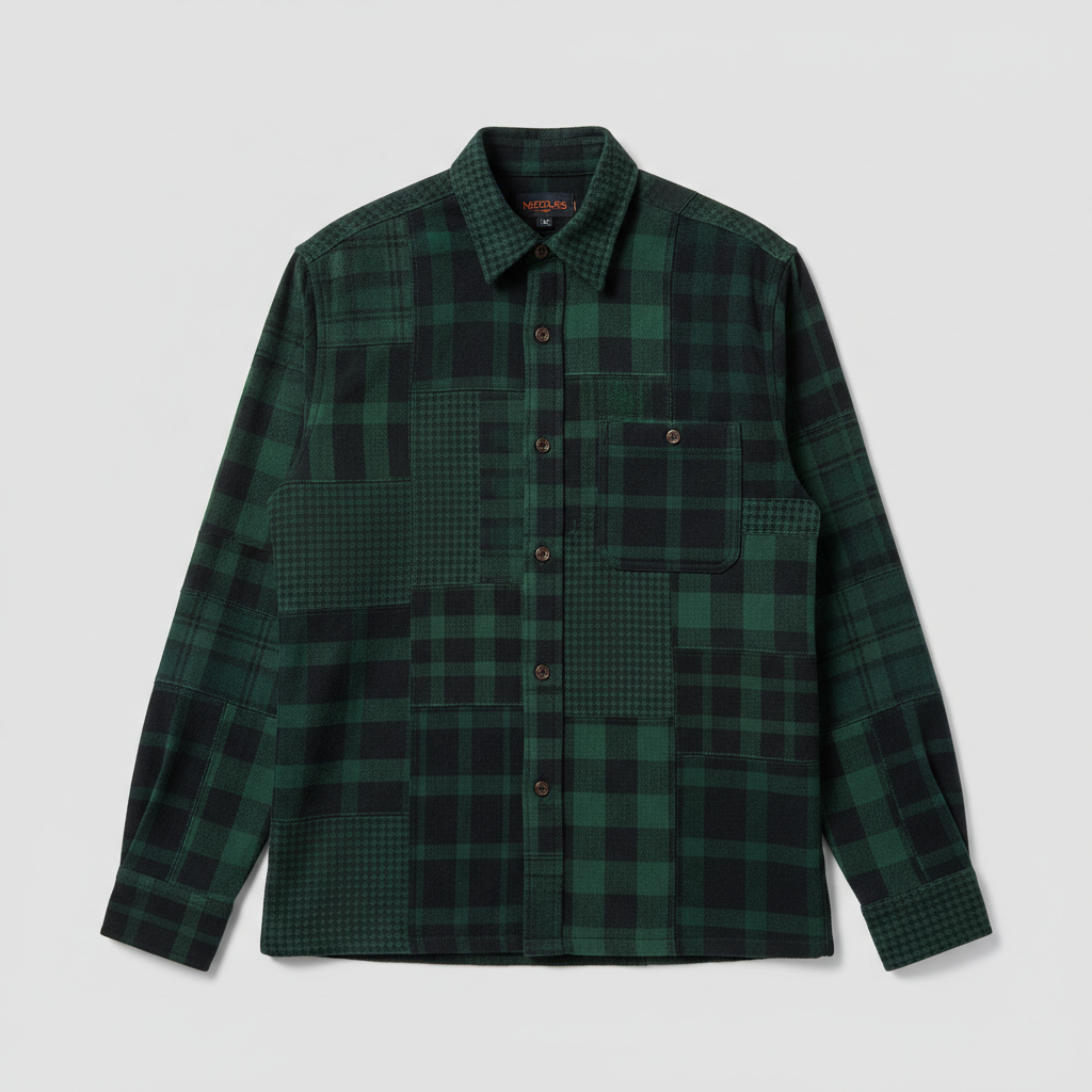 Needles 7 Cuts Over Dyed Flannel Shirt
