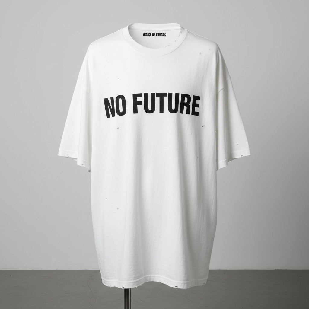 HOUSE OF ERRORS 'No Future' Oversized Graphic Tee