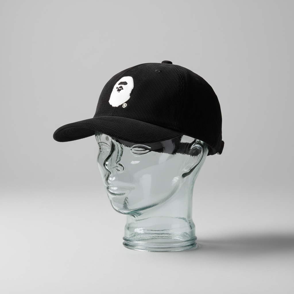 A BATHING APE® BAPE Head Corduroy Strapback