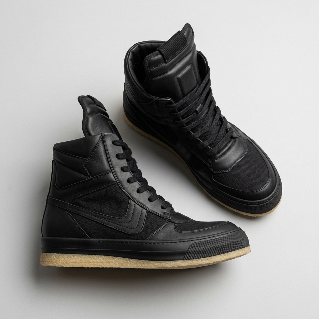 Rick Owens DRKSHDW 'Geobasket' High-Top Sneaker