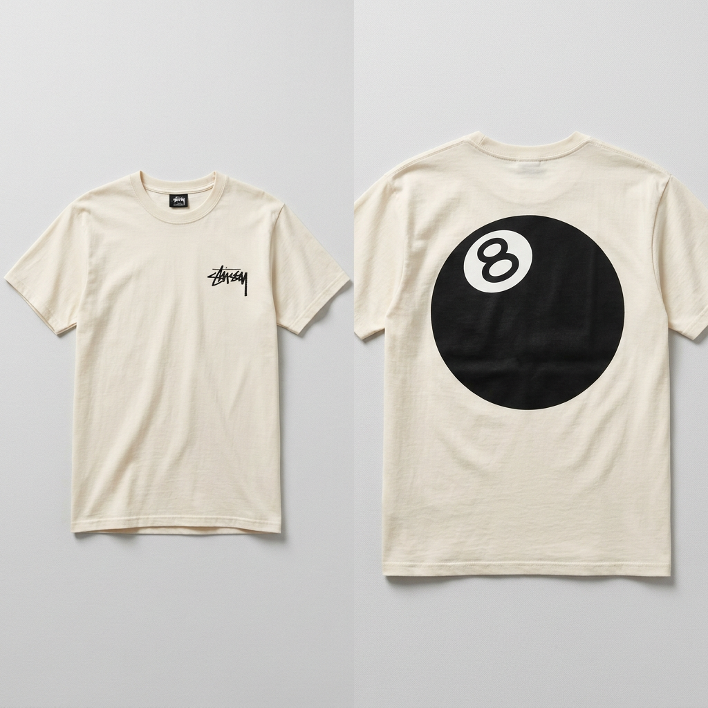 Stüssy 8 Ball Tee 'Natural'