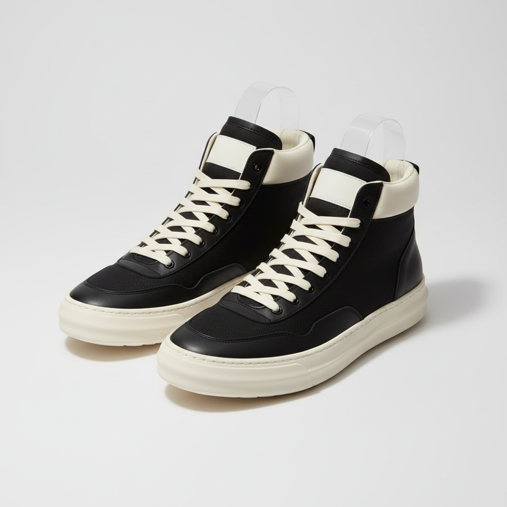 Fear of God Black & Off-White Basketball Sneakers