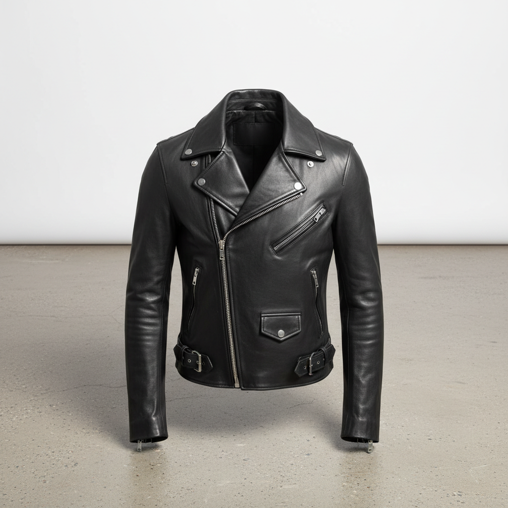 Rick Owens Leather Biker Jacket