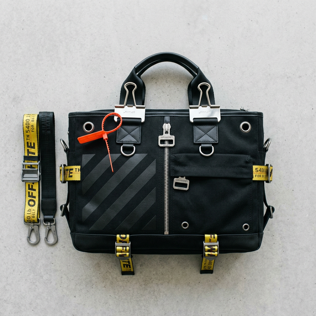 Off-White™ c/o Virgil Abloh™ Binder Clip Bag