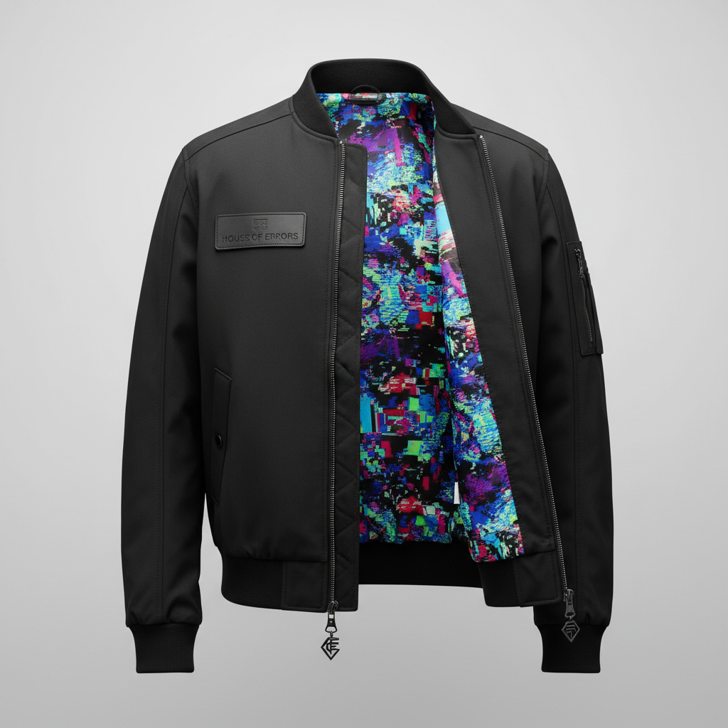 HOUSE OF ERRORS 'Static Distortion' Bomber Jacket