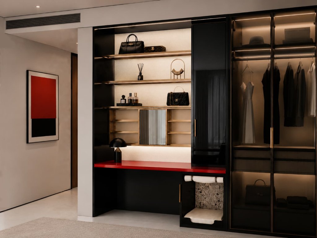 The Dressing Gallery Wall gallery image 1 — HĀM Studio bespoke pet architecture