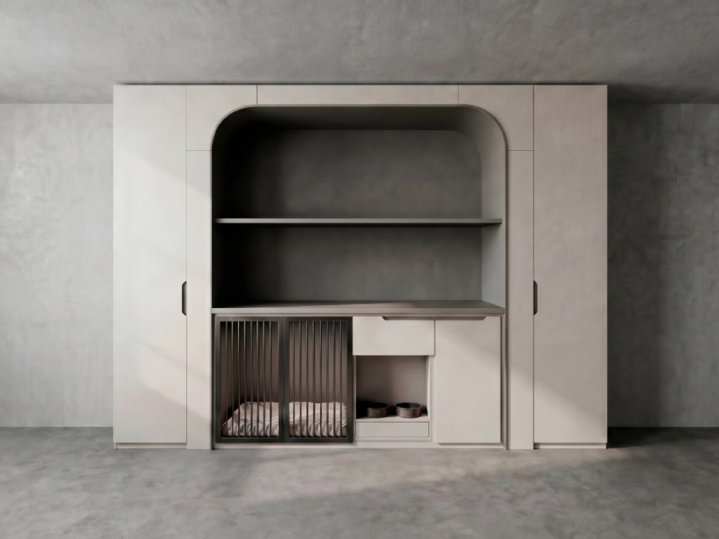 The Companion Alcove Wall — bespoke wall system pet architecture by HĀM Studio