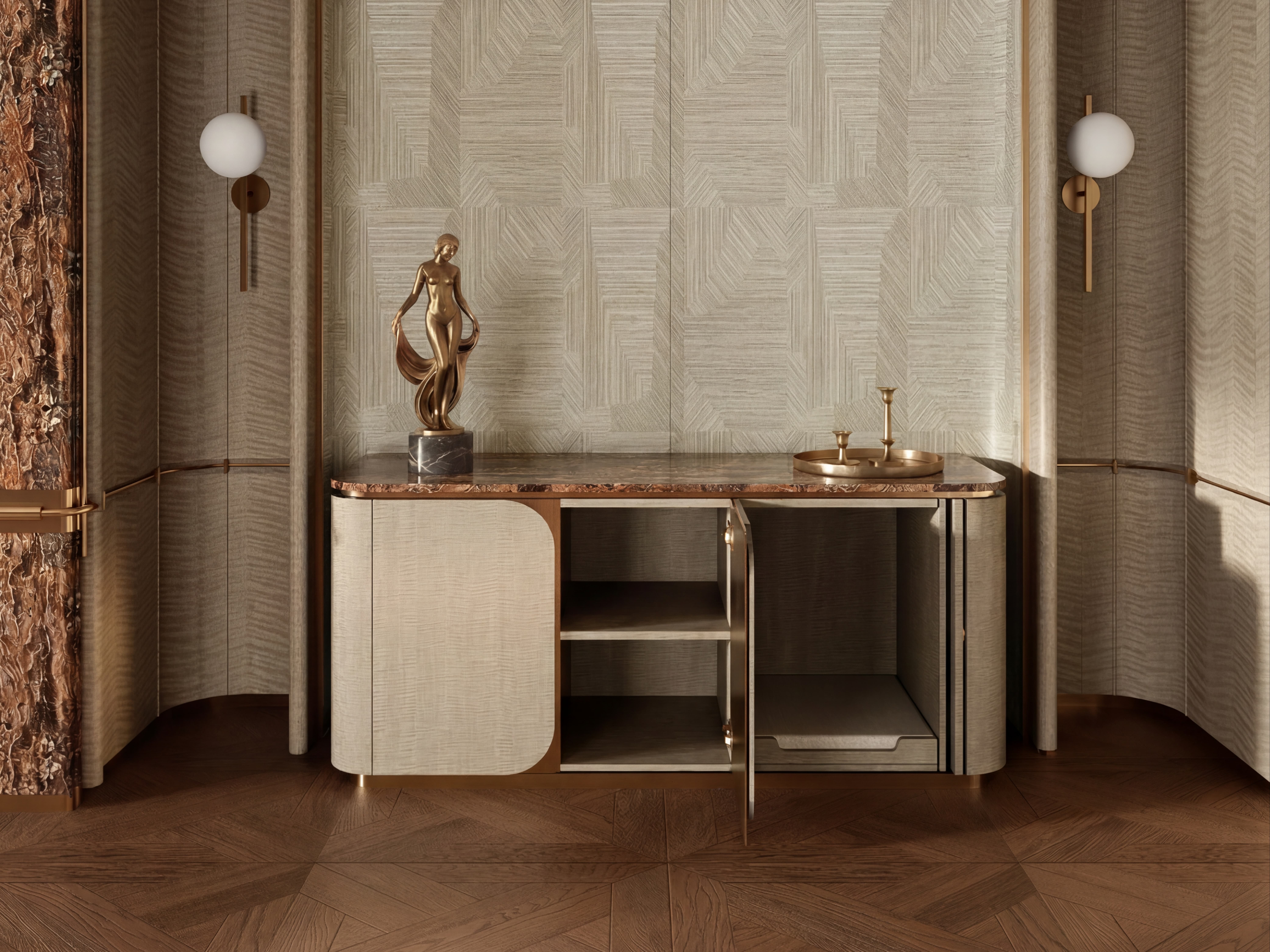 The Salon Rest Console — bespoke console pet architecture by HĀM Studio