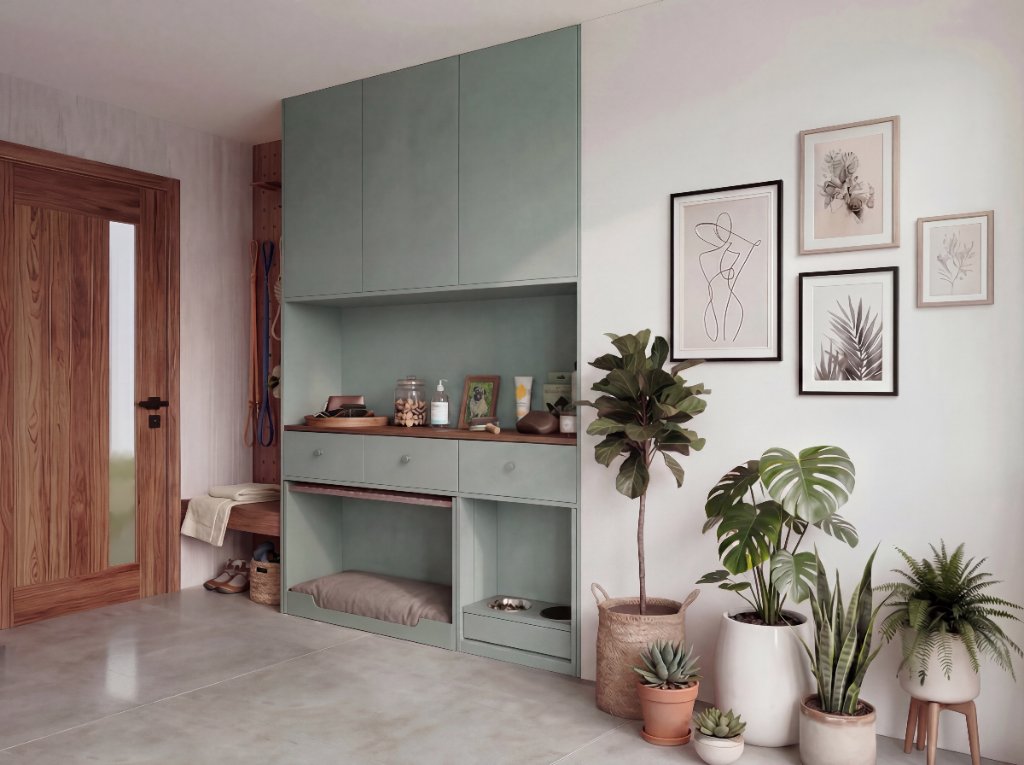 The Entry Care Wall gallery image 1 — HĀM Studio bespoke pet architecture