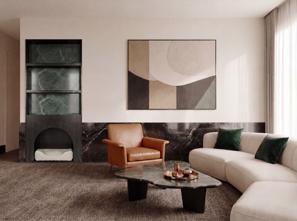 The Gallery Alcove Column — bespoke sanctuary pet architecture by HĀM Studio