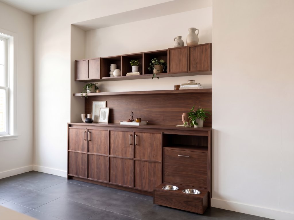 The Feeding Credenza gallery image 1 — HĀM Studio bespoke pet architecture