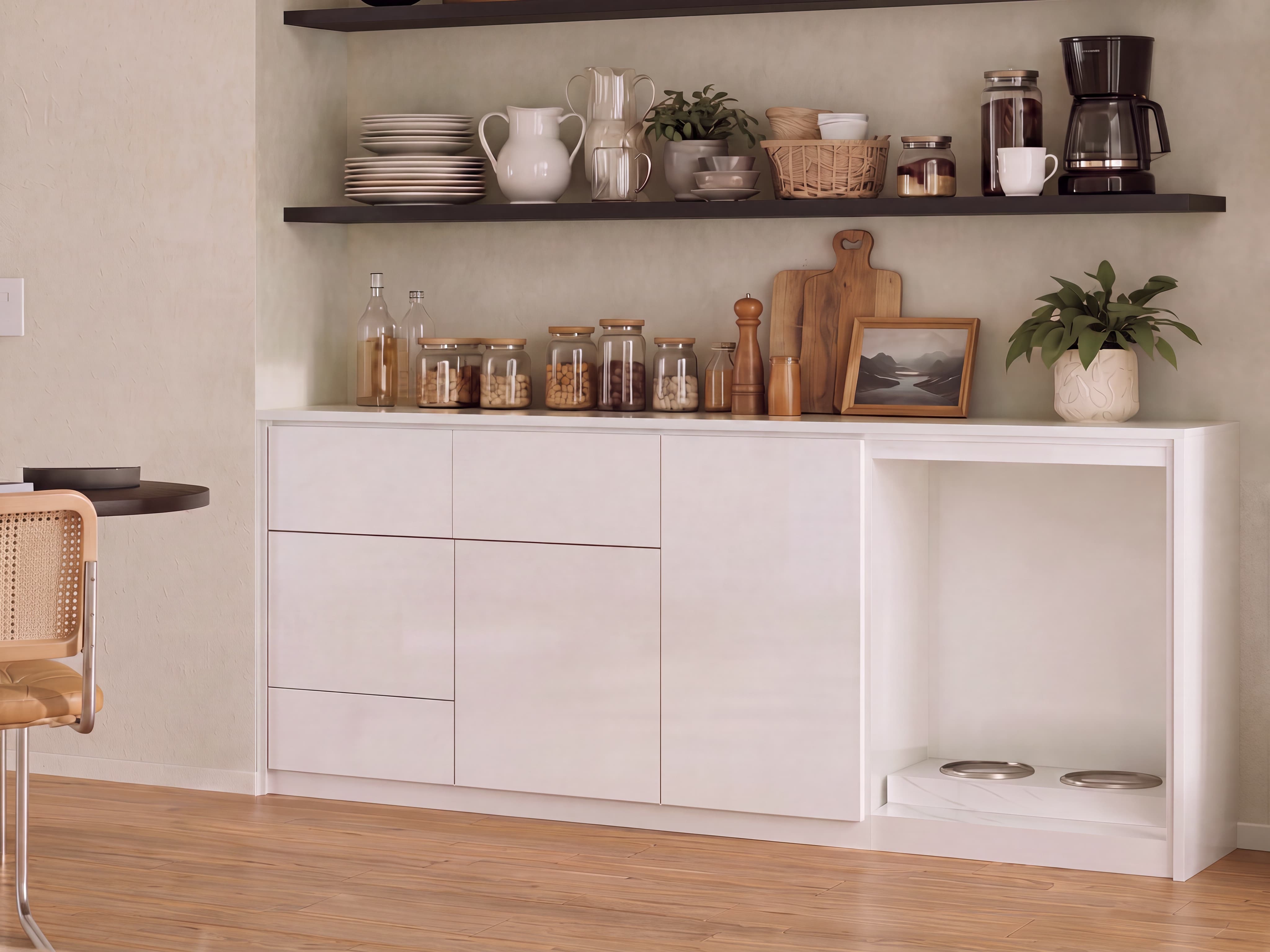 The Kitchen Feeding Credenza gallery image 1 — HĀM Studio bespoke pet architecture