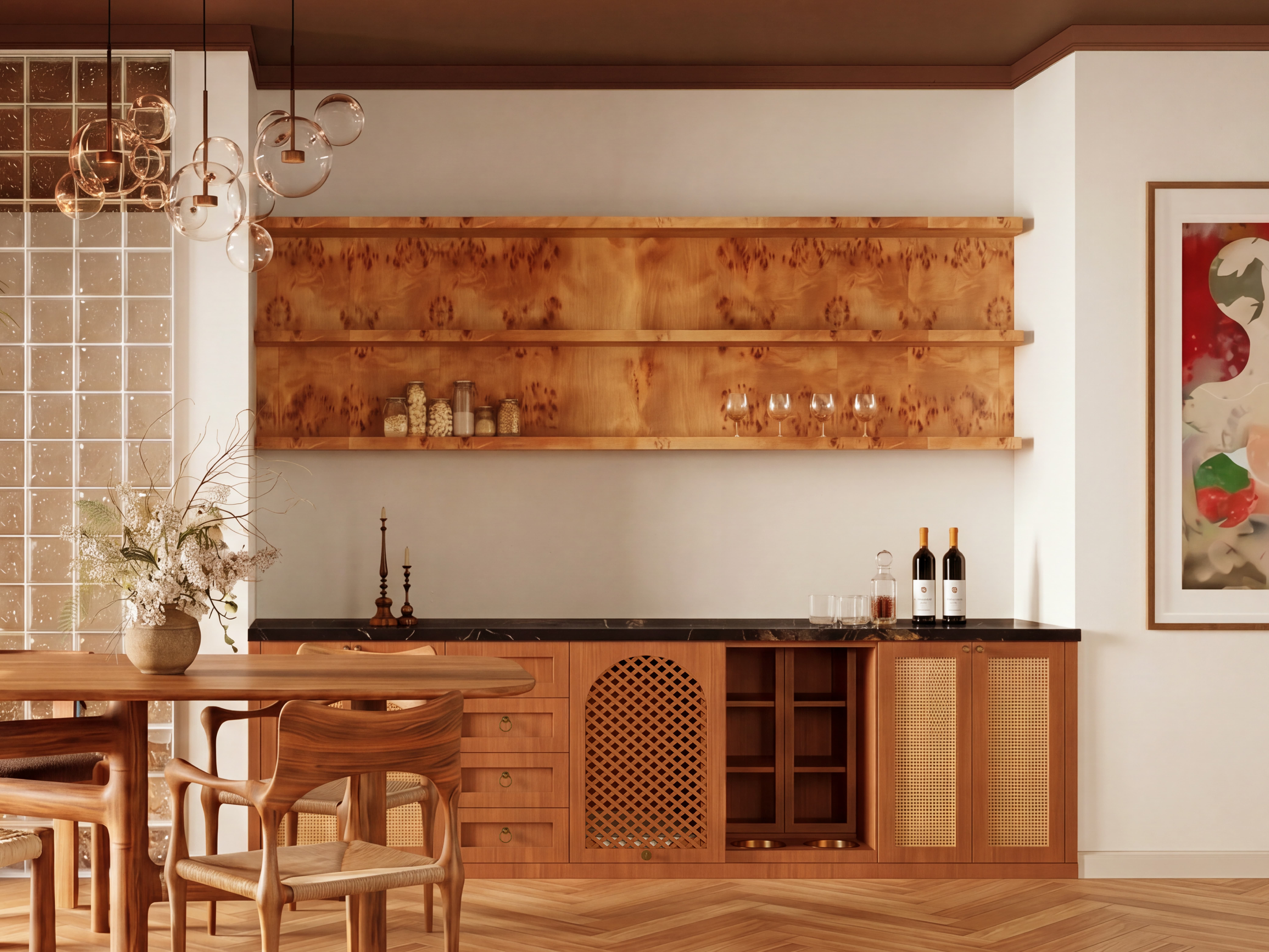 The Dining Room Companion Run — bespoke wall system pet architecture by HĀM Studio