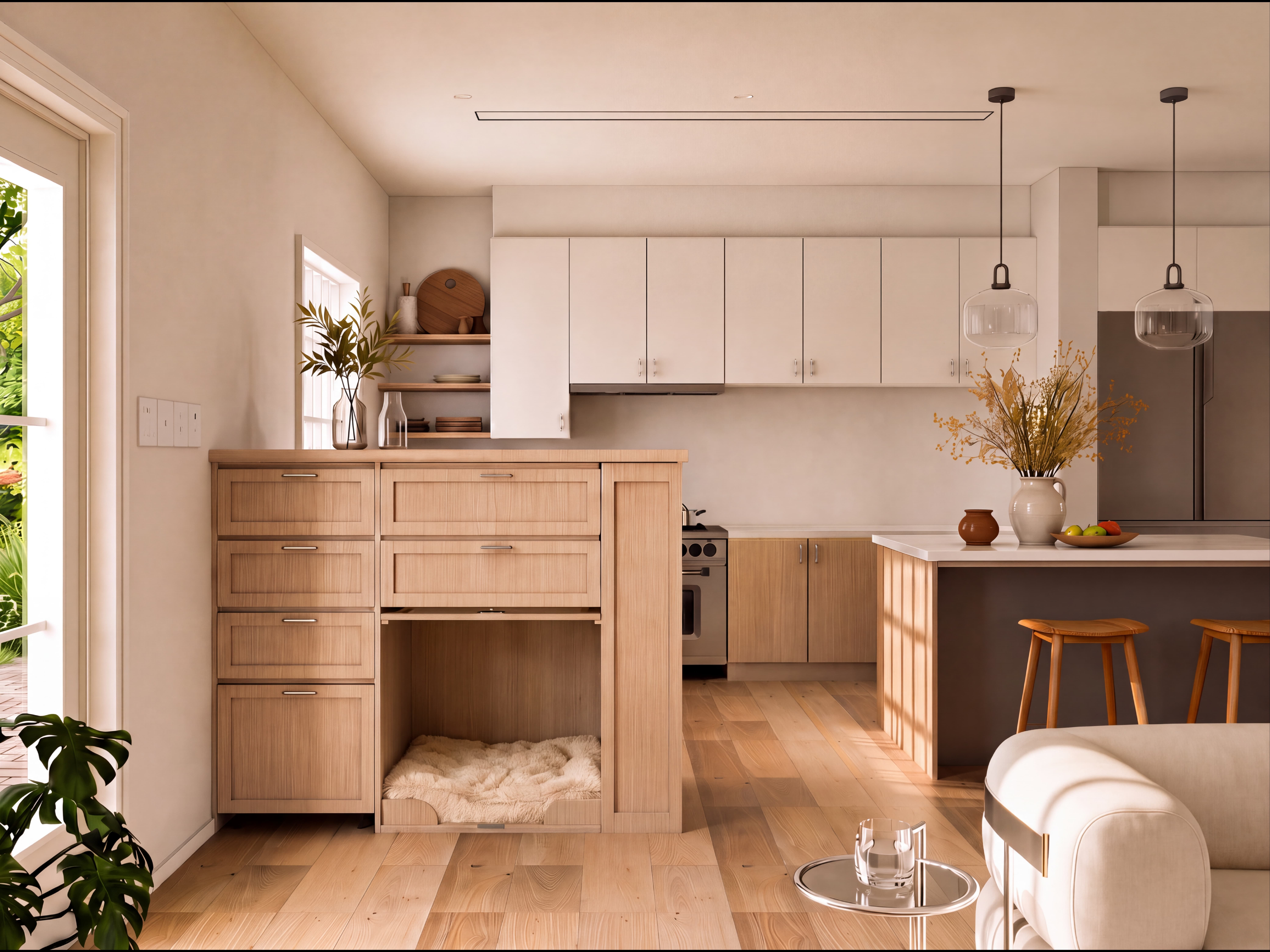 The Oak Threshold Suite gallery image 1 — HĀM Studio bespoke pet architecture