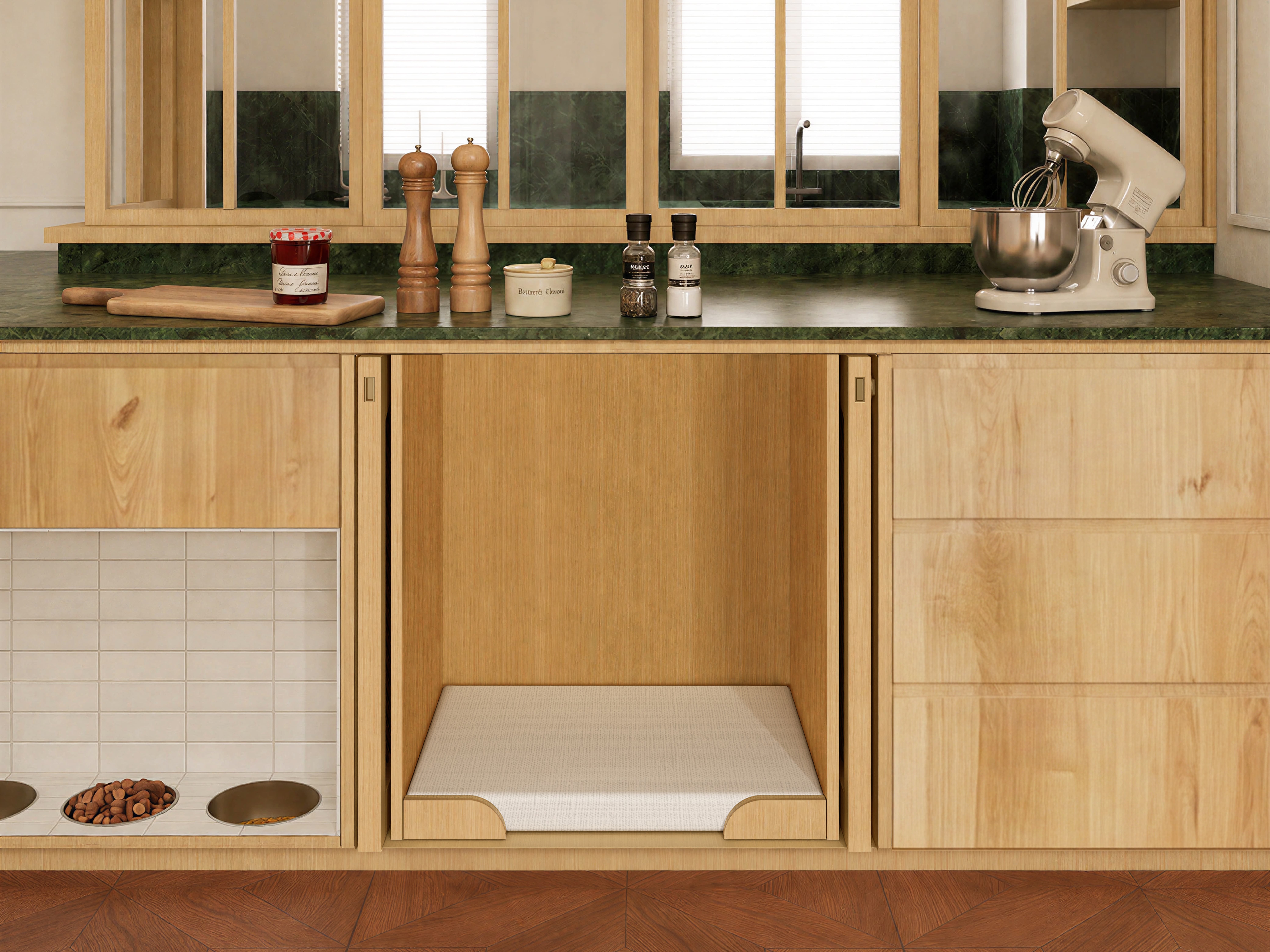 The Kitchen Care Run gallery image 2 — HĀM Studio bespoke pet architecture