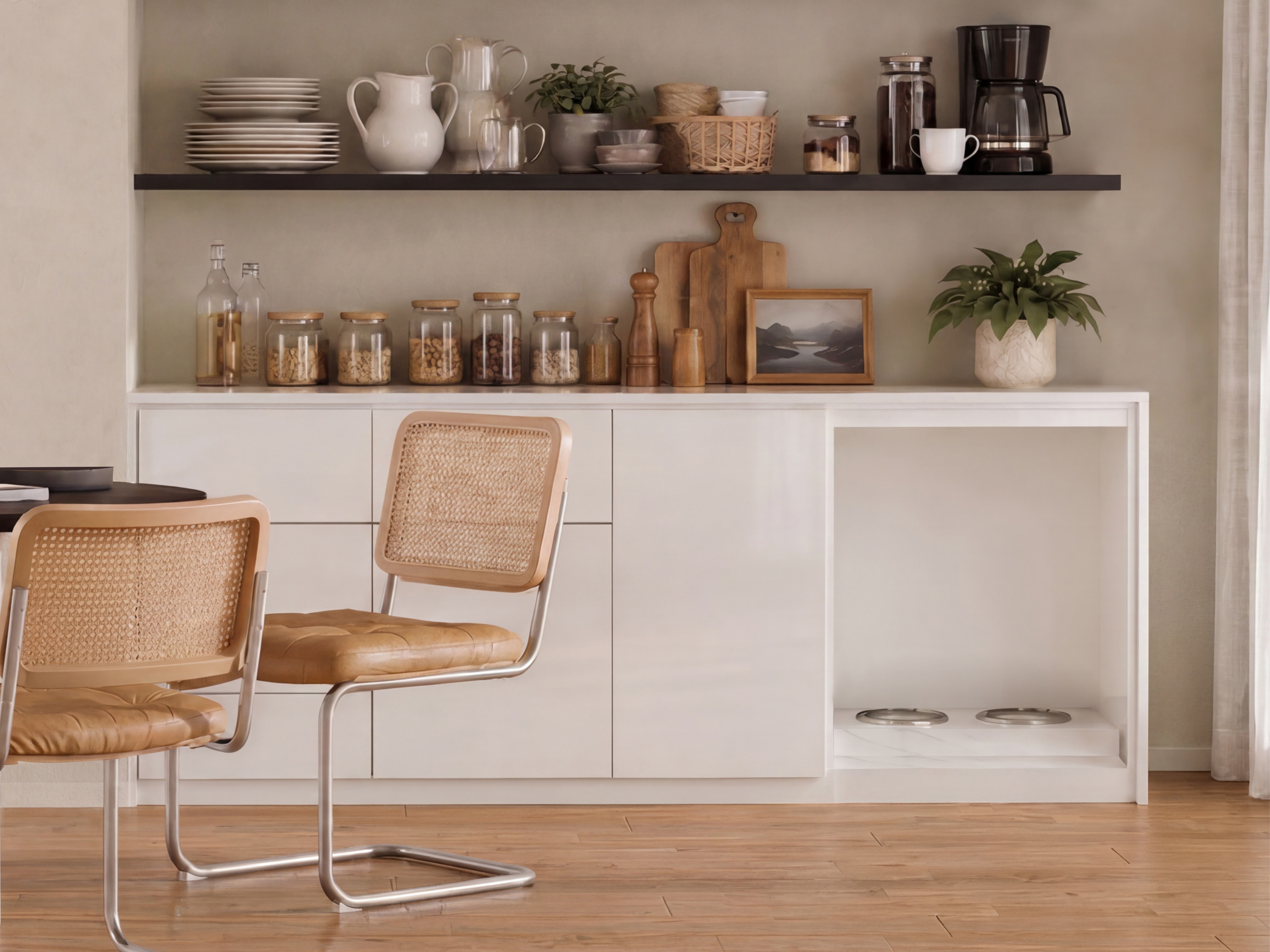 The Kitchen Feeding Credenza — bespoke credenza pet architecture by HĀM Studio