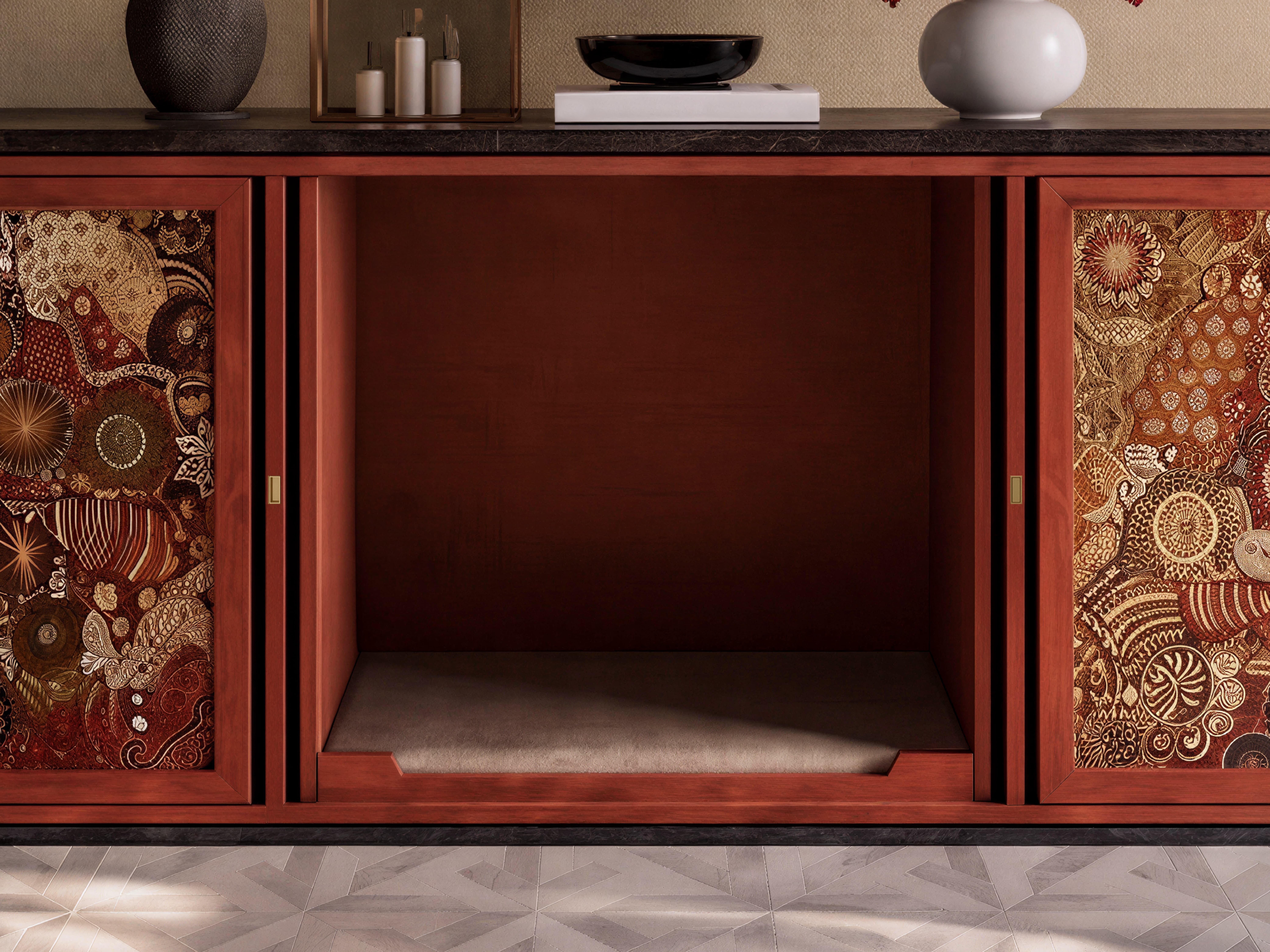 The Lacquer Gallery Credenza gallery image 2 — HĀM Studio bespoke pet architecture