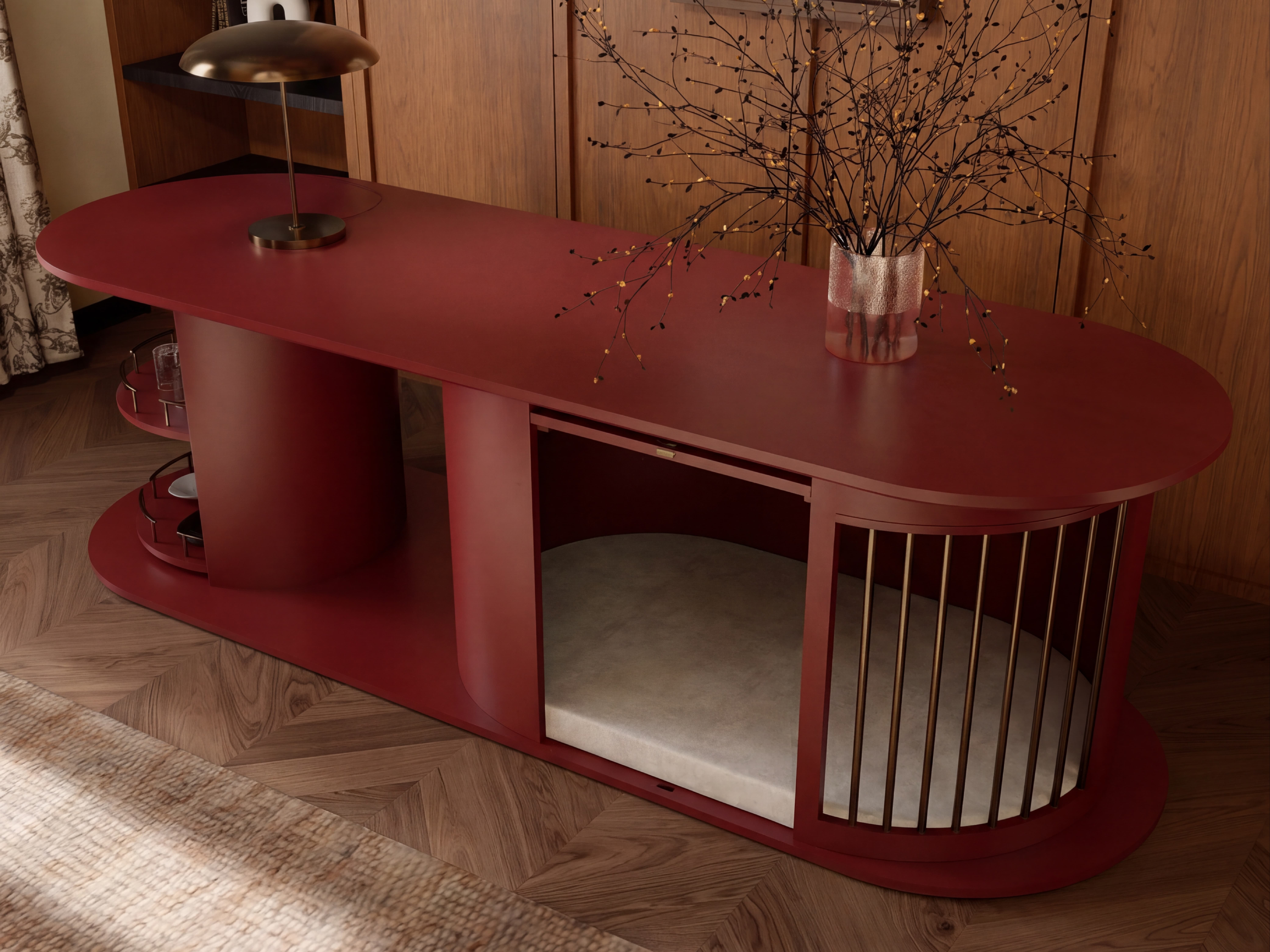 The Oval Bar Sanctuary gallery image 1 — HĀM Studio bespoke pet architecture