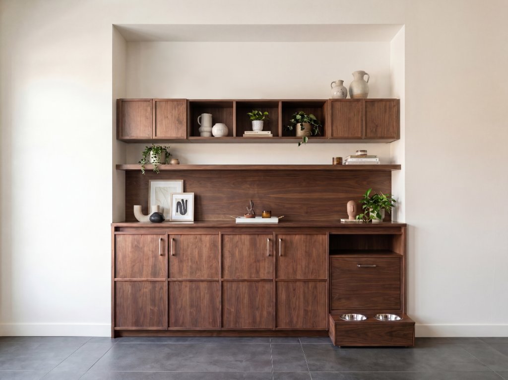 The Feeding Credenza — bespoke credenza pet architecture by HĀM Studio