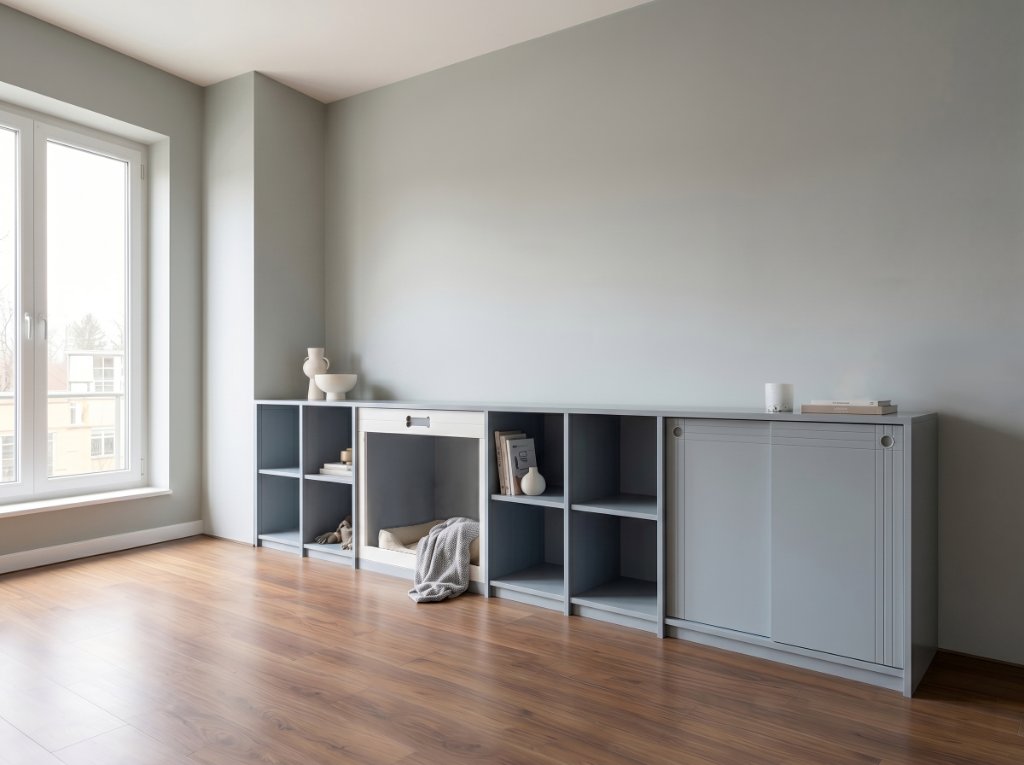 The Integrated Rest Console gallery image 2 — HĀM Studio bespoke pet architecture