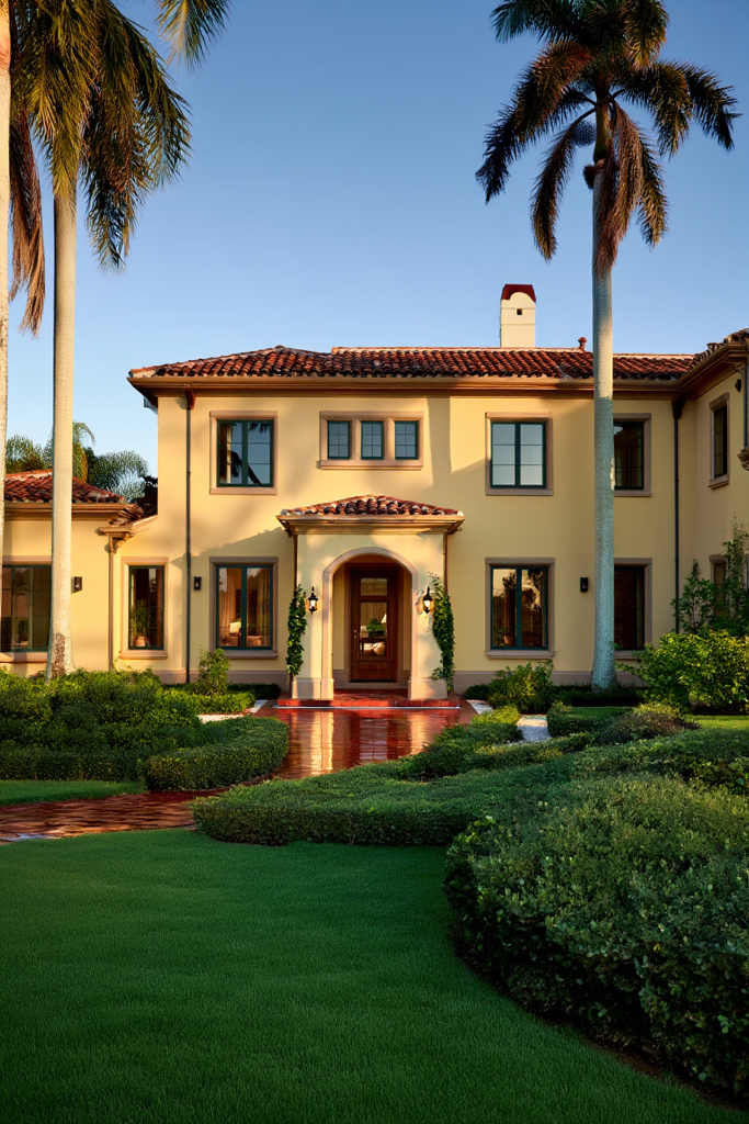 Mediterranean Villa — Golden Hour Facade