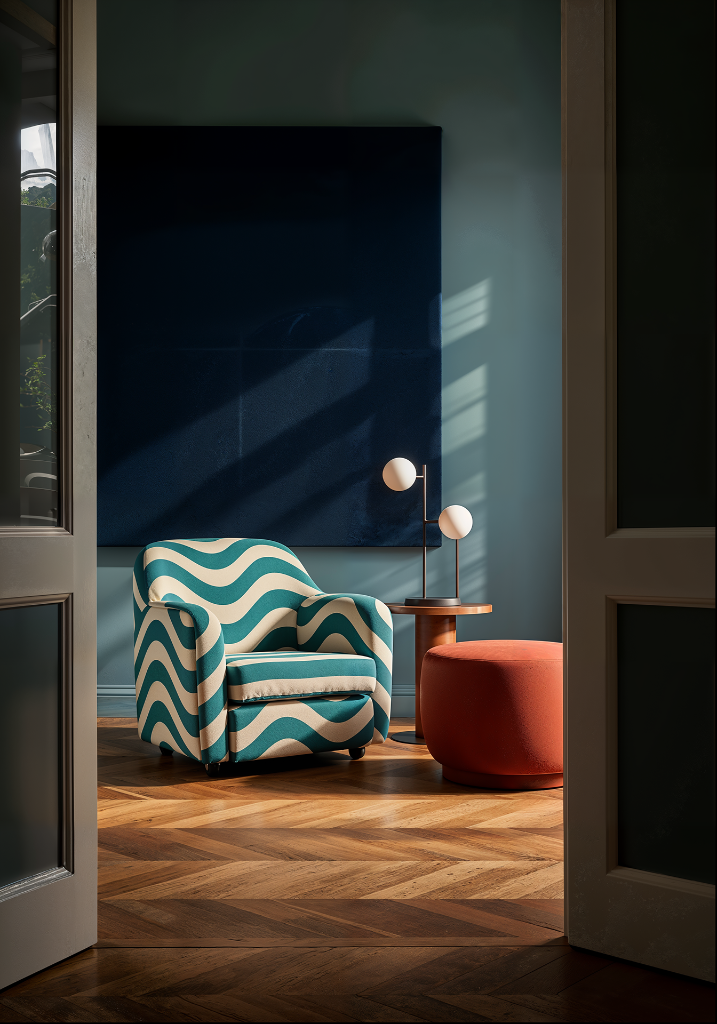 Wave Chair — Retro Living Room