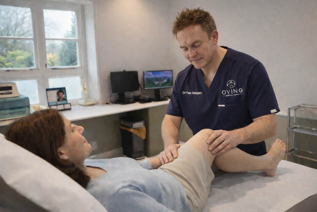 Modern consultation room at The Oving Medical Clinic in Chichester
