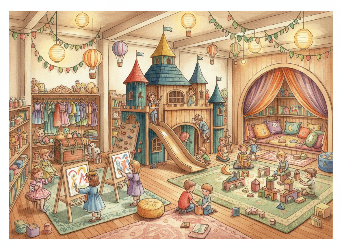 Themed play area for children