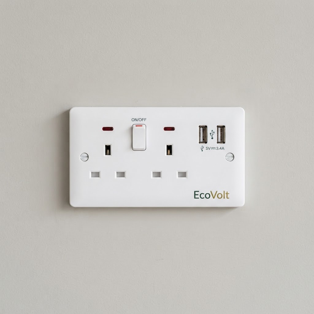 EcoVolt double USB charging socket
