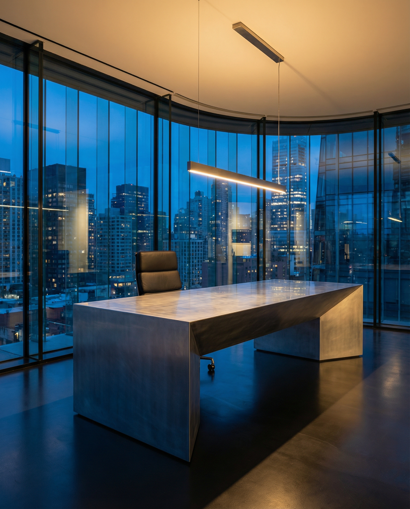 Executive Penthouse — Concrete Desk