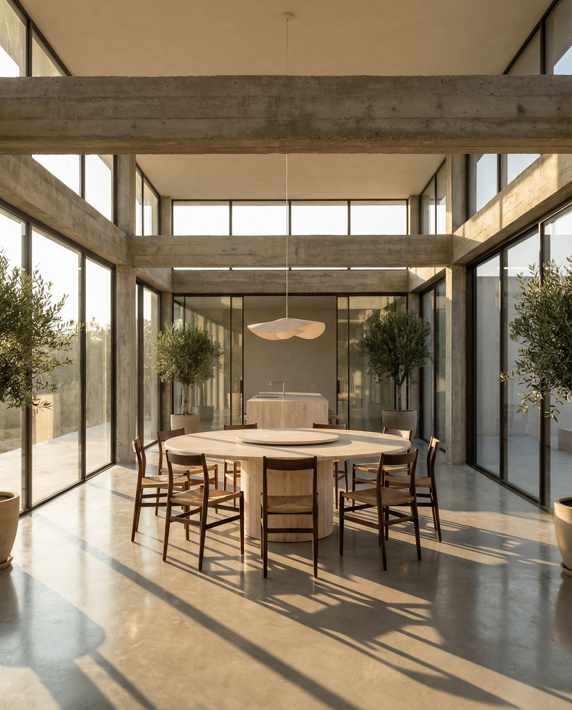 Travertine Dining Room — Zenithal Light