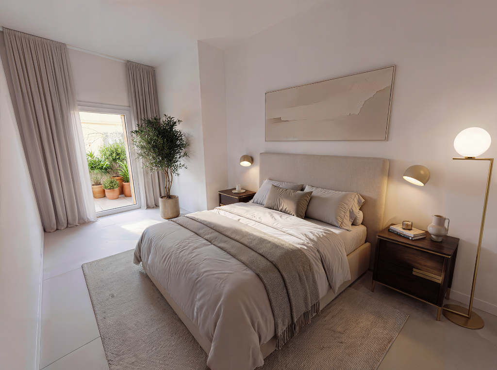 Diffused Light — Bedroom in Warm Tones