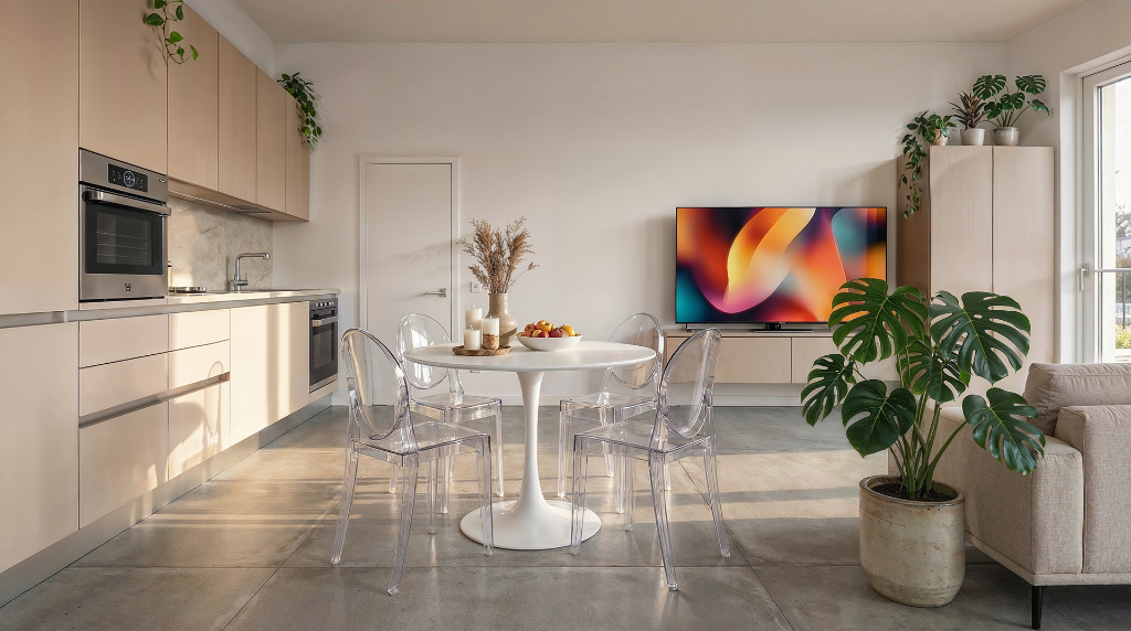 Open Kitchen — Minimal Living Space