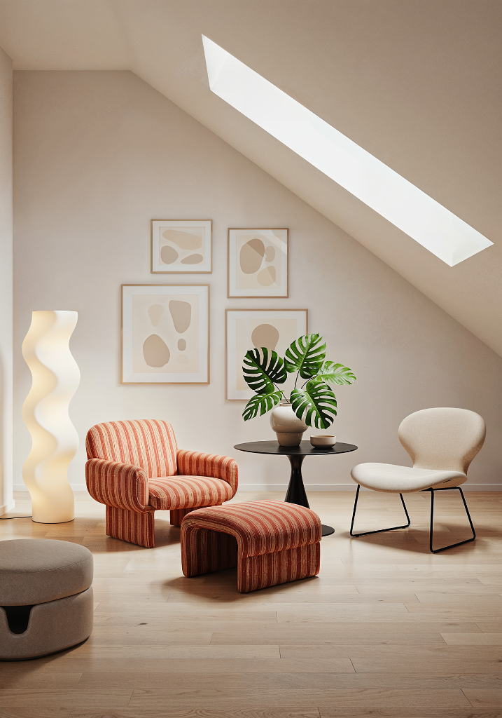 Golden Light Lounge — Warm Attic Afternoon