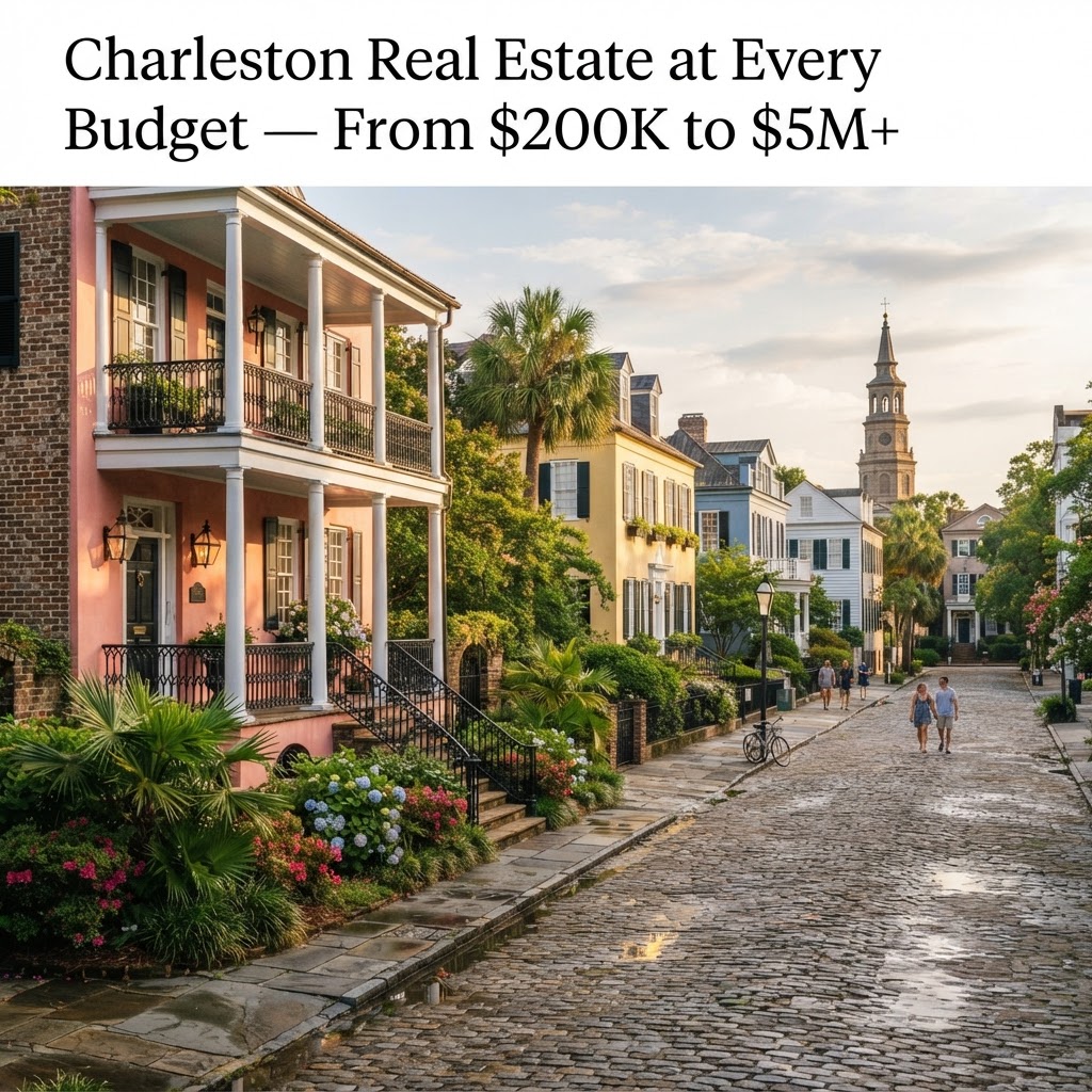 Charleston Real Estate at Every Budget: Navigating Options From $200K to $5M Plus