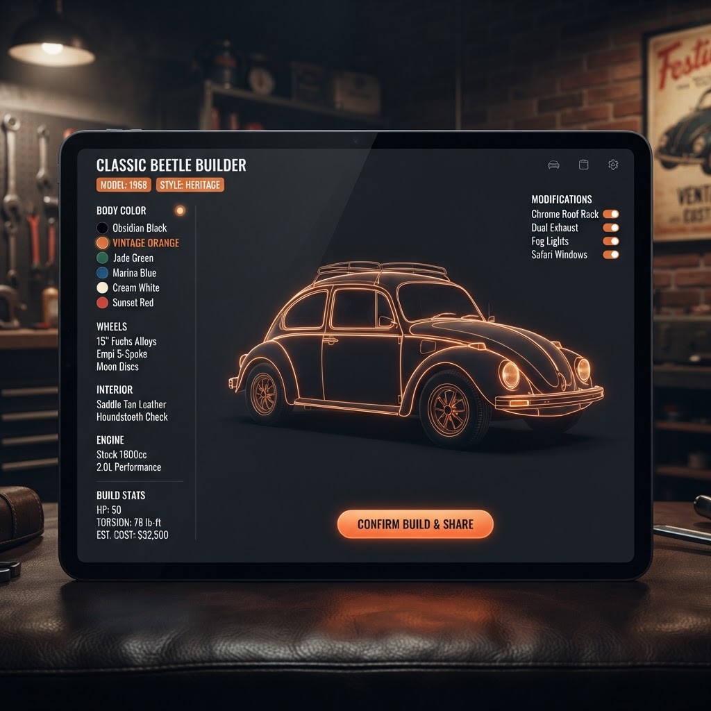 VW Build — VW Beetle Customizer