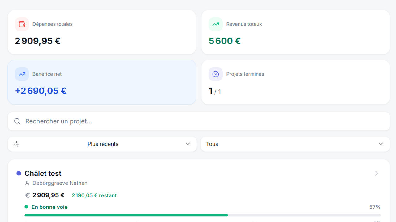 Chalet App template preview