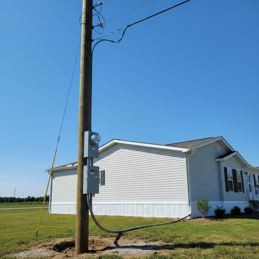 Meter Base & Power Pole