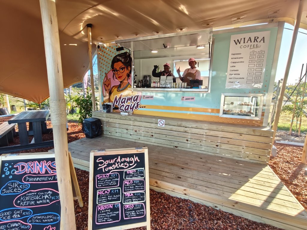 Inside our beautiful coffee shop